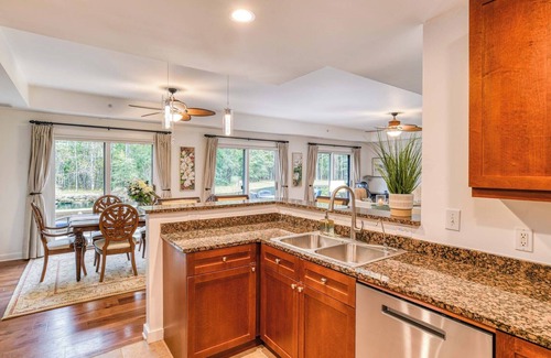 St. Augustine Condo | 3-BR w/private fenced patio and lagoon view- community pool & hot tub