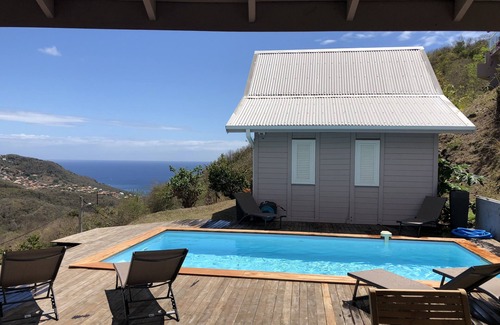 Les Anses-d'Arlets Villa | 3 Creole Lodges Jacuzzi Pool Caribbean Sea View Anses d'Arlet