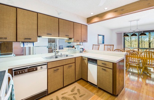 Harbor Springs Condo | 3-story dog-friendly condo w/free WiFi, balcony, shared heated pool, fireplace