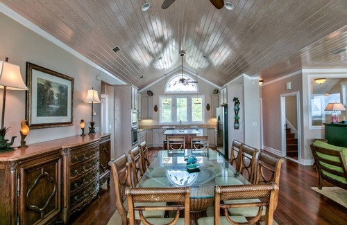 Panacea House | 3-Story Oceanfront Brick Home on St. Teresa Beach | 2 outdoor showers, 2 kitchen