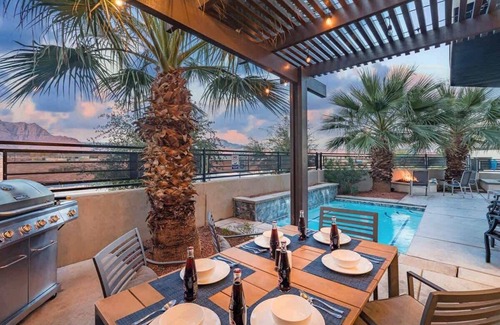 Santa Clara House | 31| Pool Palace in St George with Snow Canyon View