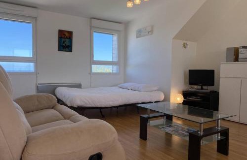 Pleherel-Plage-Vieux-Bourg Apartment | 353 - T2 lumineux avec vue imprenable sur le Cap Fréhel et l'Anse du Croc.