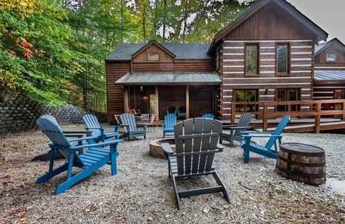 Nashville Cabin | 3BR, 2.5BA Log Cabin, close to town , indoor hot tub.