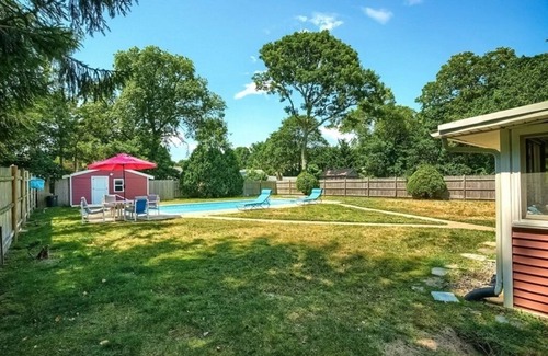 Hyannis House | 3BR Cape House w/Big Pool in Fenced in Back Yard, A/C, Outdoor Shower, WiFi, TV
