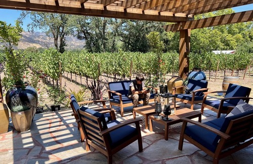 Calistoga House | 3br home - Panoramic views of vineyards and the Palisades mountain range.