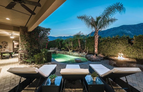 Palm Springs House | 4,578 Sq Ft Estate, 5 King Beds, All En Suites, Putting Green, Basketball Hoop