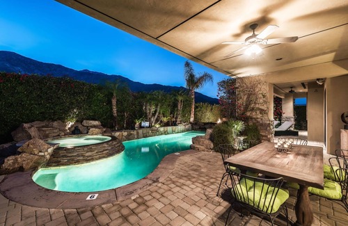 Palm Springs House | 4,578 Sq Ft Estate, 5 King Beds, All En Suites, Putting Green, Basketball Hoop