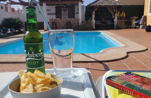 Caleta de Fuste Villa | 4 bedroom LUXURY villa with AC, private heated pool, XBOX and all the amenities!