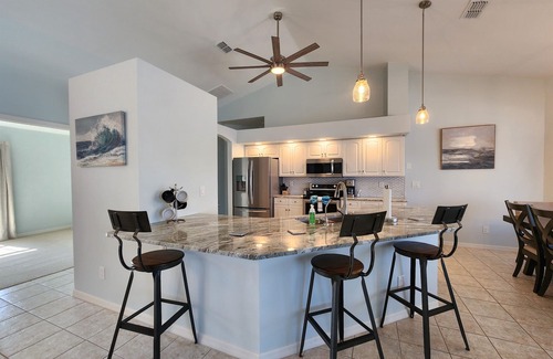 Burnt Store House | 4-bedroom Gulf access, heated pool, lanai, dock