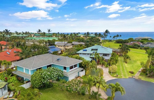 Bayview House | 4 BR Poipu Kai Resort Home by Shipwrecks Beach with AC and Private Yard