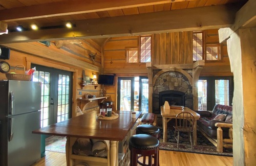 Eagle River Cabin | 40 Acre Wooded Retreat on Columbus Lake with 1300 feet of shoreline.