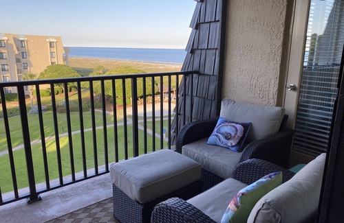 Folly Field Condo | 4502 Island Club-Beautiful Ocean View