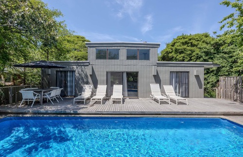 Fire Island Pines House | 4Bd 2Ba w/AC & Heated Pool Fire Island Pines Oasis