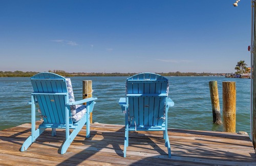 North Redington Beach House | 4bd 2ba Waterfront House with Pool, Hot Tub & Boat!
