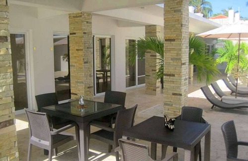 Cabarete Villa | 4BD oceanfront villa with pool, right on a long stretch of sandy beach
