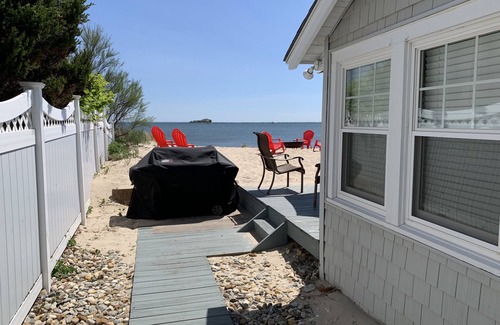 Westbrook Cottage | 4BR Beach Cottage sits on private beach. Sleeps 12 with comfort, Outdoor grill