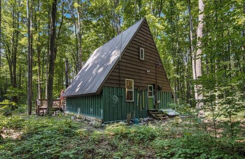 Mancelona Cabin | 5 acre A-Frame near Torch Lake, Shanty Schuss Mtn, Traverse City & Kalkaska