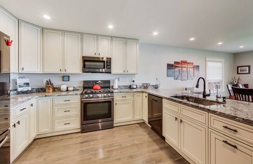 Powers Lake House | 5 Bedroom Lakefront Home with Private Dock with 2 Kayaks-Sleeps 11
