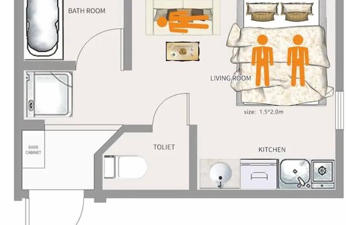 Higashinippori Apartment | 5 minute walk from JR Nippori" Room 201! Special discount! Chitin! Washing machine! Wifi available/Renting a newly built room (Room 201)