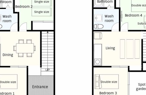 Ikuno House | 5 minutes walk from JR Osaka Loop Line station! 2 bathrooms & 4LDK & full renovation! 7 minutes to Namba! Directly to Umeda and Tennoji!