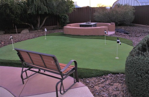Peoria House | 5 star resort 4 bedroom, 3 bath,heated pool/spa, putting green,7 flat screen tvs