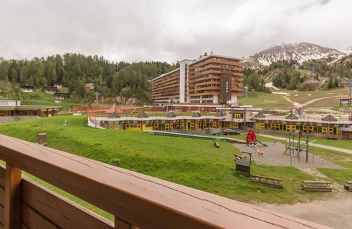 Plagne Centre Apartment | 50m from ski slopes, 2nd floor, view ski slopes, balcony, tv, 50m², La Plagne