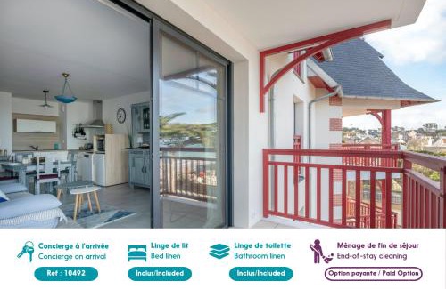 Pleneuf-Val-Andre Apartment | 50m plage, appartement vue mer pour 3