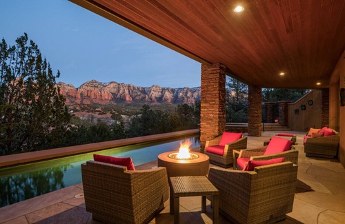 Sedona Apartment | 5BR Expansive Villa with Pool, Spa & Panoramic Views