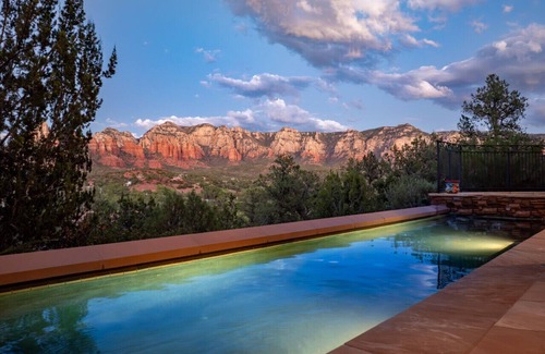 Sedona Apartment | 5BR Expansive Villa with Pool, Spa & Panoramic Views