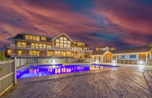 Corolla House | $5k off: Oceanfront Estate | 18BR, Sleeps 40 | Pool, Hot Tub, Events