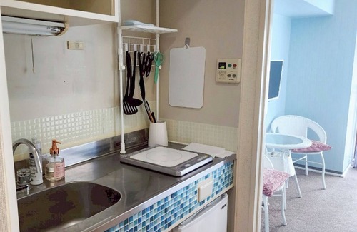 Kanazawa Apartment | 602Twin room with shower room 2 semidouble beds Near Kanazawa Castle Park/Kanazawa Ishikawa