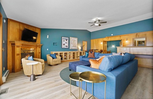 Prudenville House | 6BR Houghton Lake House w/Indoor Pool, Hot Tub, and Golf Simulator - Sleeps 24