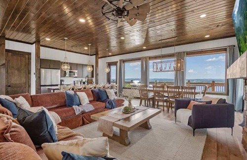 Sevierville Cabin | 6BR Lakeview Cabin/Indoor Pool/Tube Slide
