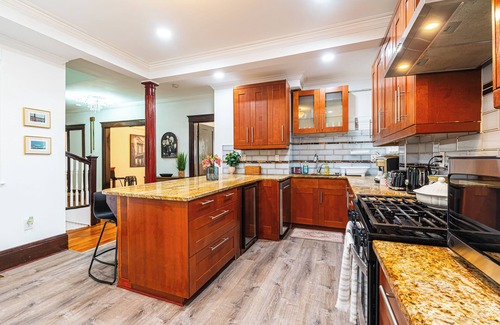 St. Marks Apartment | 6BR3BA w Parking Near T I Foosball & Family Space