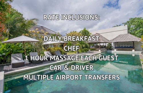 Berawa Villa | 7 Bdr-Last Minute Deal 50%+ OFF! Near Beachclubs