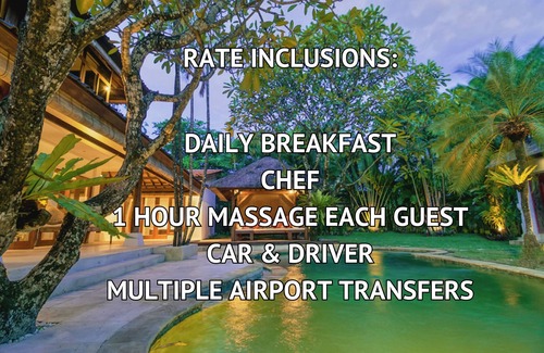 Central Seminyak Villa | 7 BEDROOM/9 BEDS, Last Minute Deal 50%+ OFF! GREAT VALUE, 5 LUXURY
