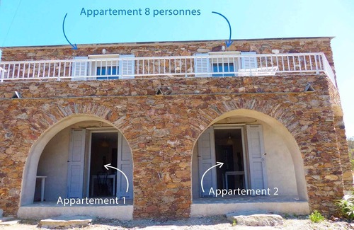 Ersa Apartment | 70 m2 sea view 40m from the beach (2 independent apartments)