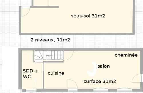 Chalons-en-Champagne Apartment | 71m2 Cellar in Champagne - Romantic Special Occasion