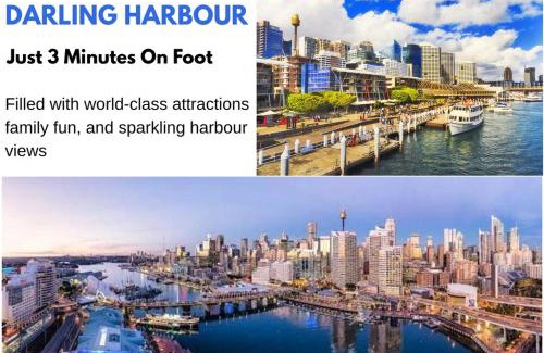 Darling Harbour House | 72-2HS Abnb-Style Urban Pearl, Parking, Pool and Step to Darling Harbour