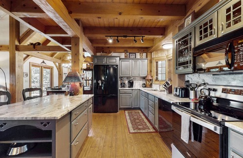 Sapphire House | 8-acre retreat near Sapphire Ski Valley with pool access, fireplace, & deck