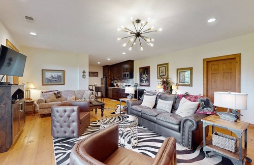 Sapphire House | 8-acre retreat near Sapphire Ski Valley with pool access, fireplace, & deck