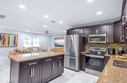 Whitney Beach House | 8 mi to AMI, Heated Pool, Game Room, Karaoke Room!
