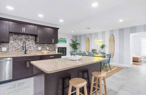 Whitney Beach House | 8 mi to AMI, Heated Pool, Game Room, Karaoke Room!