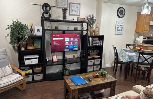 Alhambra Condo | 910 sqft, firm king + firm queen, 2 bath, inc. Parking, 1 block from Starbucks.