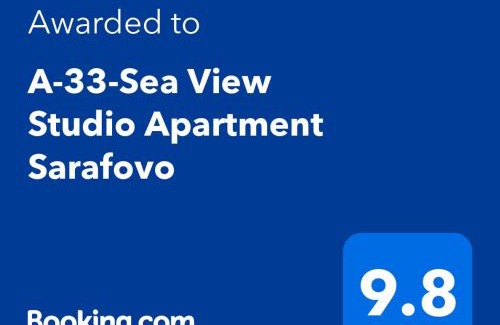 Sarafovo Apartment | A-33-Sea View Studio Apartment Sarafovo