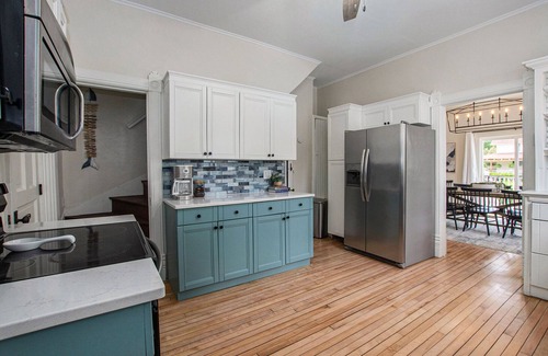 Ludington House | A block from the beach! Sleeps 20! Hot Tub, Game Room!