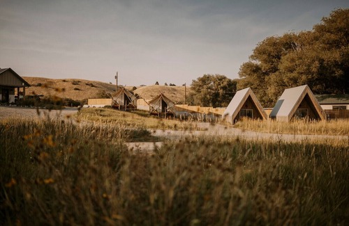 Emigrant Cabin | A-Frame 9 @ Tiny Town Campground- Boutique camping