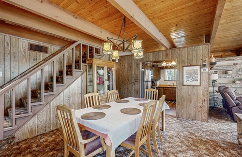 Kachina Village Cabin | A-Frame Home w/large deck, bbq grill, foosball table, & EV charger