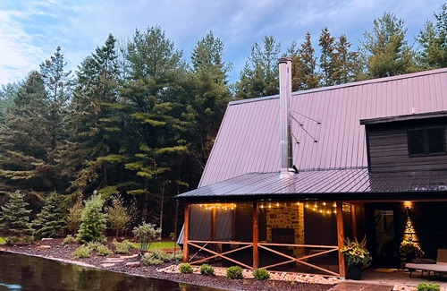 Fish Creek House | A-Frame in the woodsn3-bedroom with loft in delightful Fish Creek with WiFi, AC