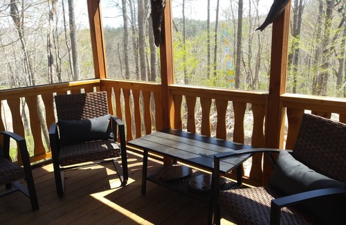 Brevard Cabin | A mile of riverfront and a mountaintop view in the Land of Waterfalls